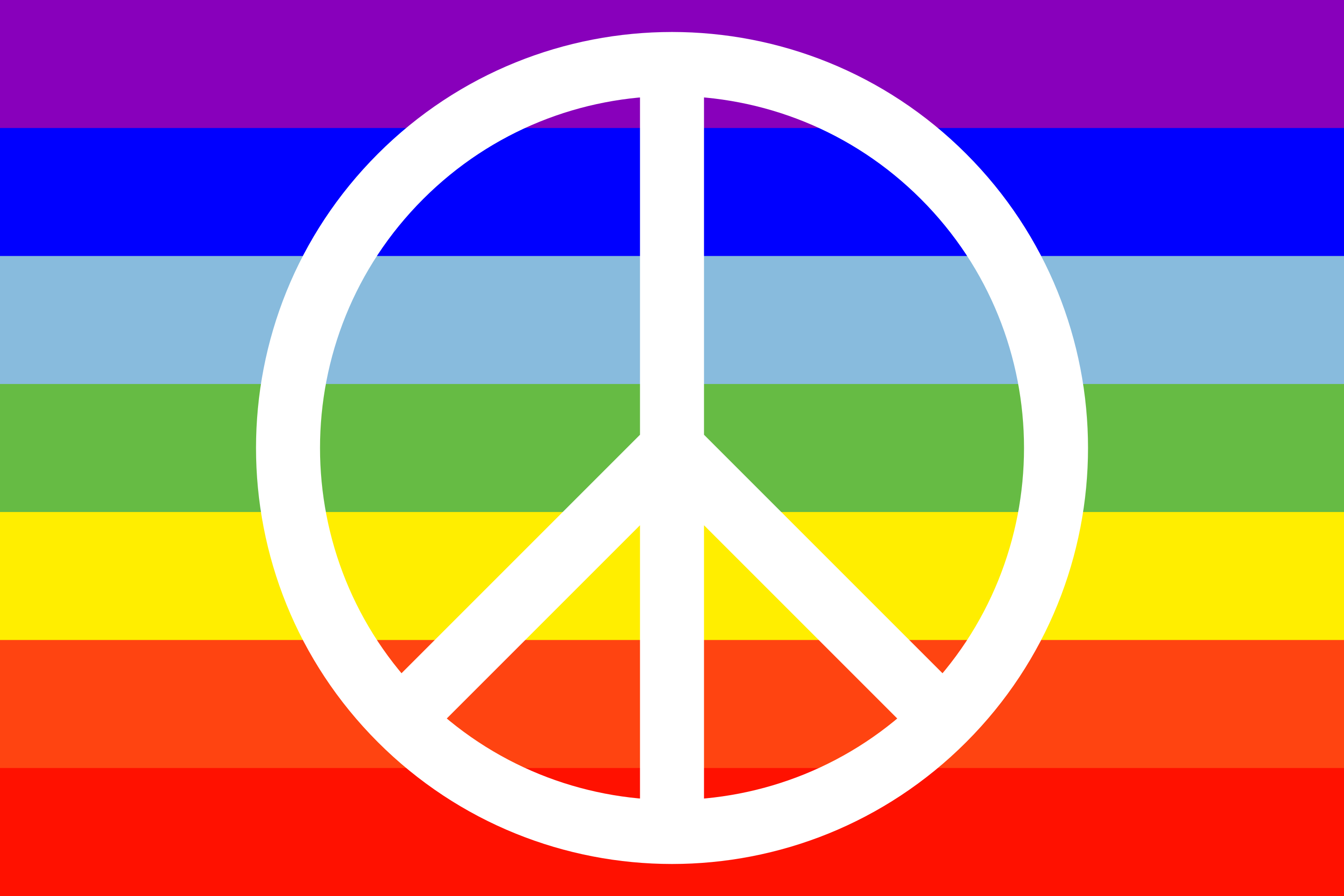 PACE flag with peace sign (☮) instead of text